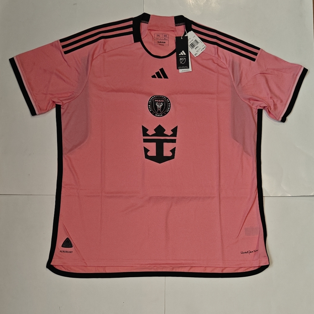 Men's Inter Miami CF 24/25 adidas Home Jersey Pink MLS Soccer Size XXL NWT